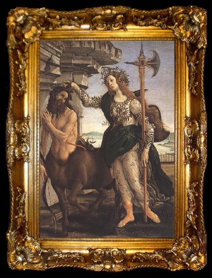 framed  Sandro Botticelli Pallas and the Centaur (mk36), ta009-2